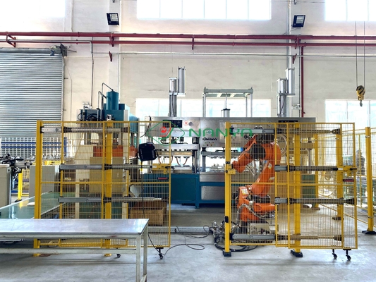 220V 450kg / Hour Fiber Molding Machine Biodegradable Tableware Machine