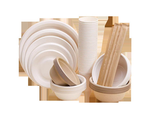 Virgin Paper Tableware Pulp Molding Equipment , Disposable Paper Plates Making Machine