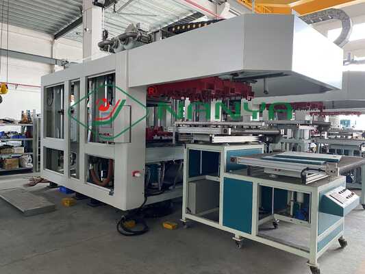 300Kg/H Biodegradable Pulp Molding Tableware Equipment  40 Ton Pressure