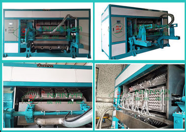 Waste Paper Pulp Molding Euipment Rotary Egg Tray / Egg Box Machine