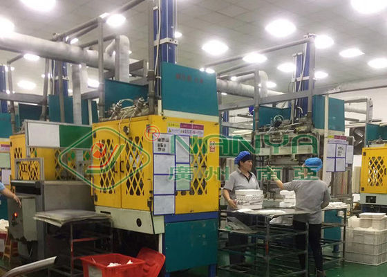 Hot Press Tray Forming Machine With PLC + Touch Screen Control