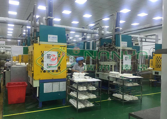 Hot Press Tray Forming Machine With PLC + Touch Screen Control