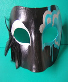 Environmently- friendly Hallowmas Mask Pulp Moulded Products Support DIY Painting