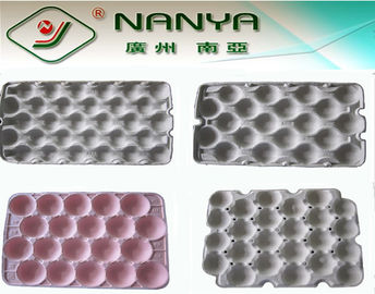 Customized Fruit Tray Pulp Moulded Products support Straw / Wood pulp molds