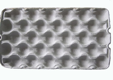 Customized Fruit Tray Pulp Moulded Products support Straw / Wood pulp molds