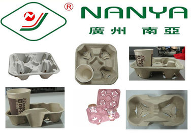 Coffee Cup Holder Pulp Moulded Products with Good Plasticity / Support Customize