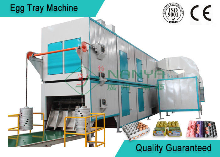 Big Capacity Rotary Pulp Fruit Tray / Egg Tray Forming Machine With Multi Layer Dryer