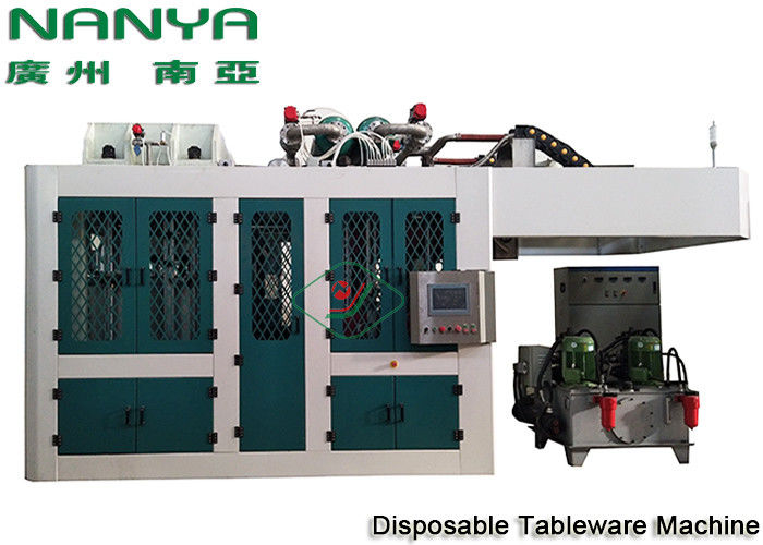 Sugarcane Disposable Take Away Tableware Pulp Molding Equipment With PLC + Touch Screen + Simens