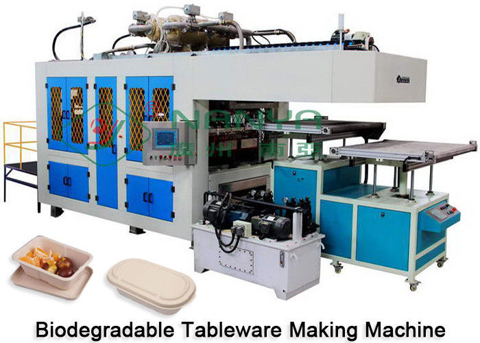 Paper Pulp Plate Tableware Making Machine Dry And Cut In Mold CE Certificate
