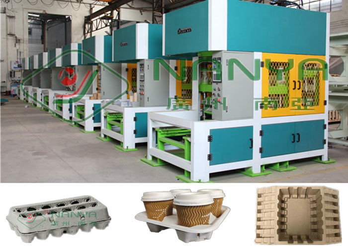 Pulp Molding Cup Holer 30KW Hot Press Forming Machine