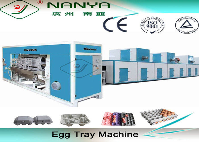 Fully Automatic Pulp Molding Equipment , High Efficiency Egg Tray Production Line