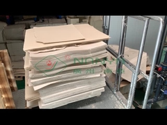 Virgin pulp material for tableware and high end packaging