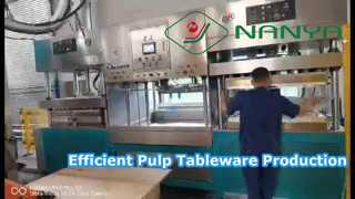 Manual pulp plate making/ Semi-automatic pulp tableware products making
