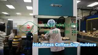 Hot pressing Coffee Cup Holder/ Pulp Molded Coffee Cup Holder Hot-pressing